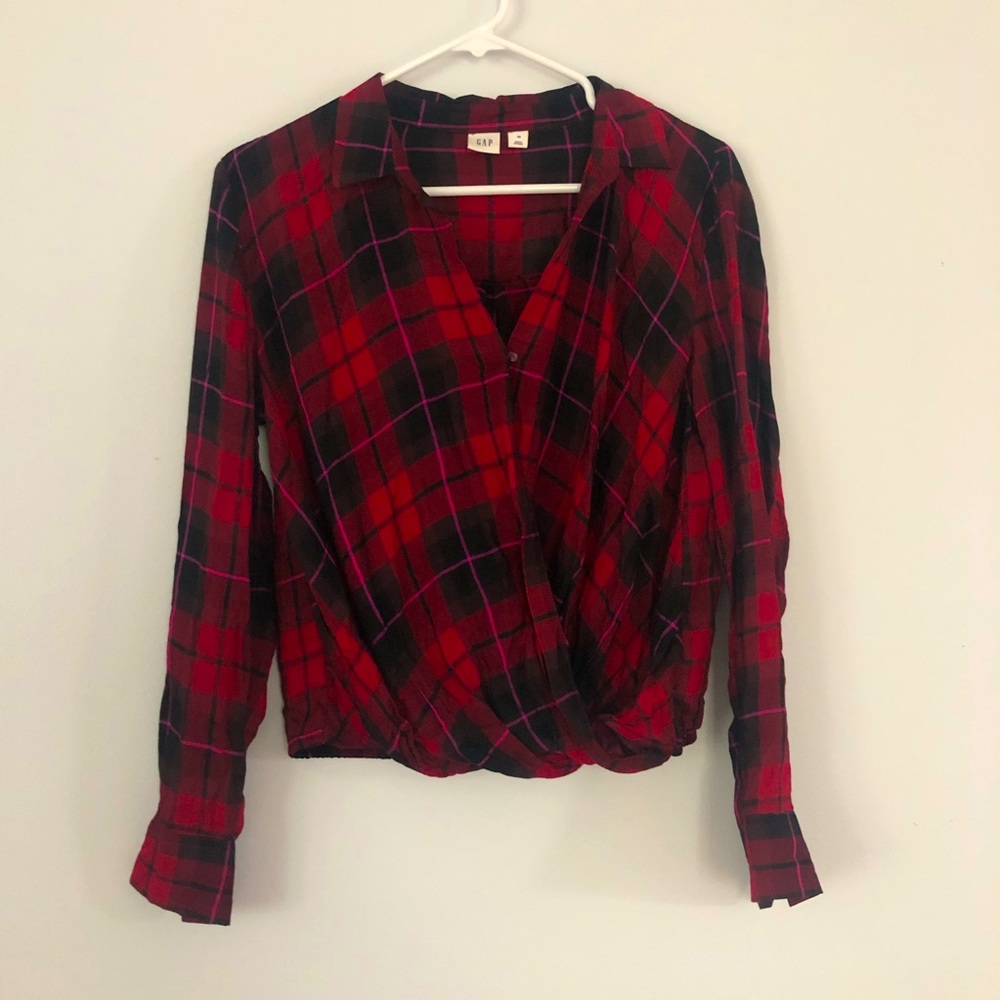 Plaid GAP Top